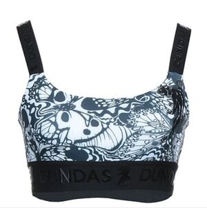 DUNDAS Butterfly Patterned Sports Bra Large